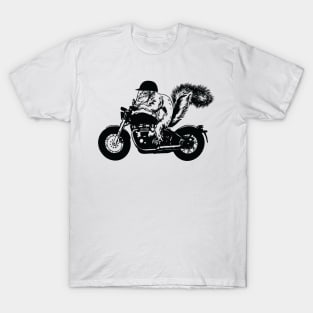 Squirrel Biker with helmet Design - For Squirrel Lovers T-Shirt